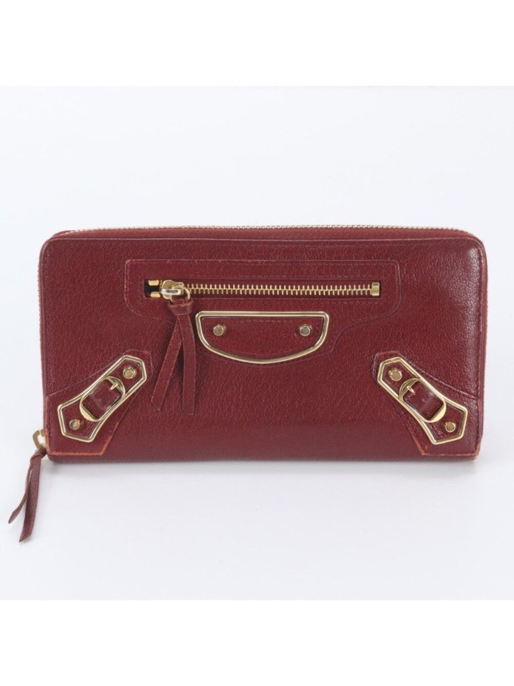 Balenciaga Classic Leather Wallet Zip Around